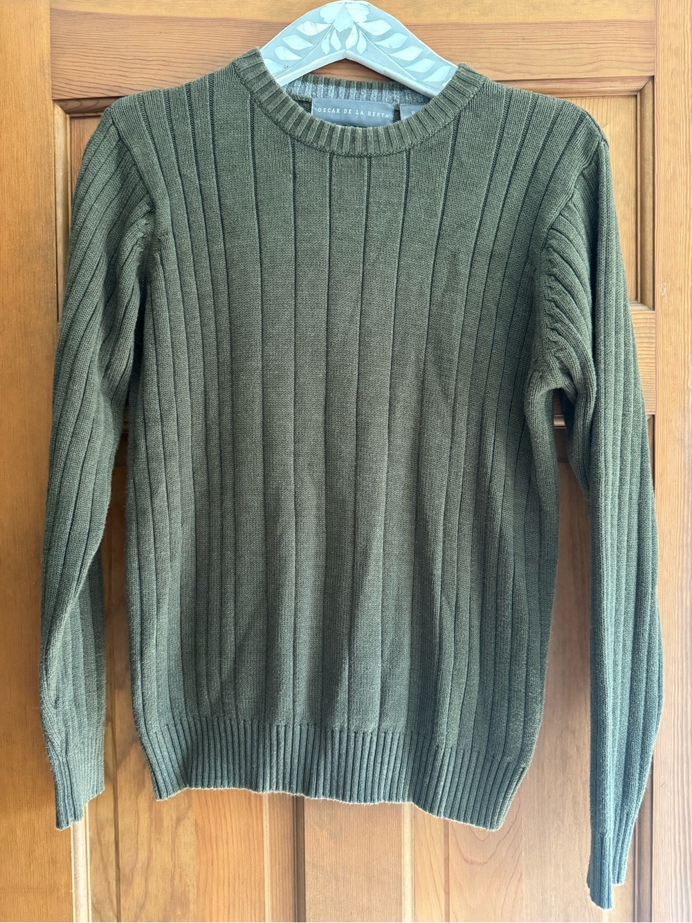 Men’s Oscar de la Renta Ribbed Crewneck Sweater